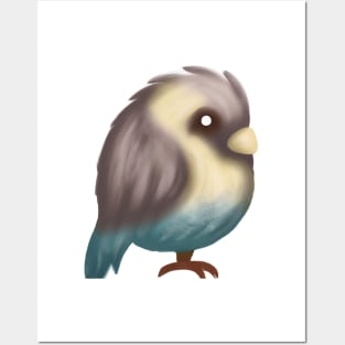 Cute Bird Drawing Posters and Art